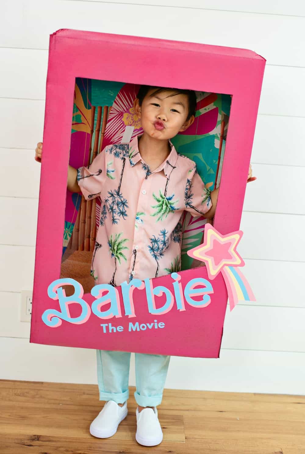 DIY Barbie cardboard costume