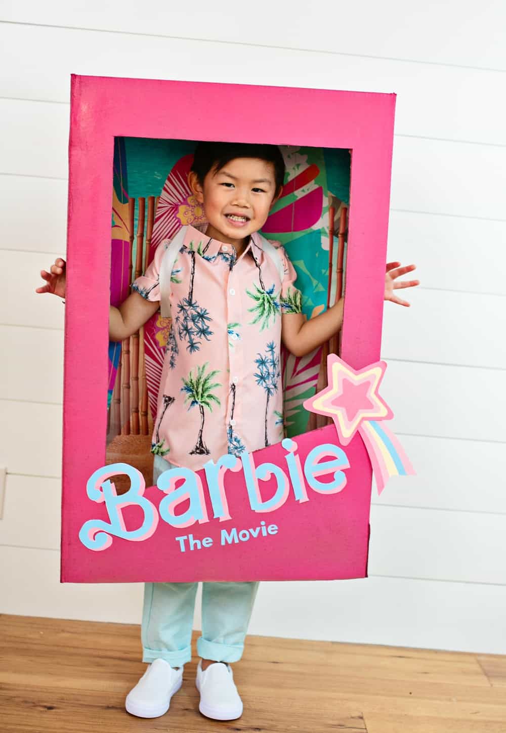DIY Barbie cardboard costume