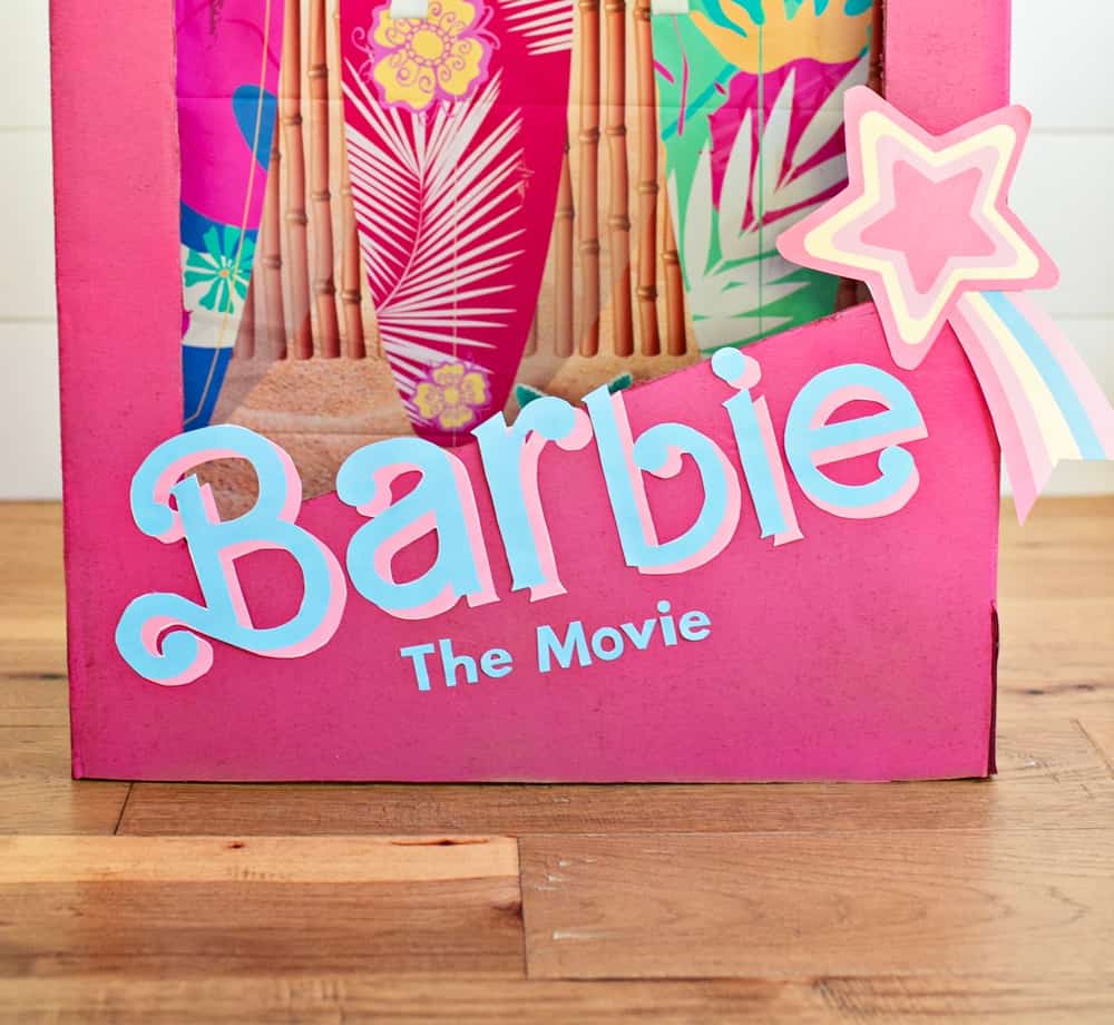 DIY Barbie cardboard costume