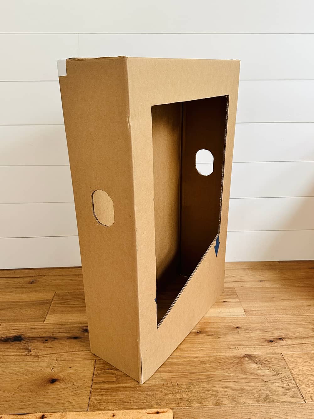 cardboard box for diy doll costume 