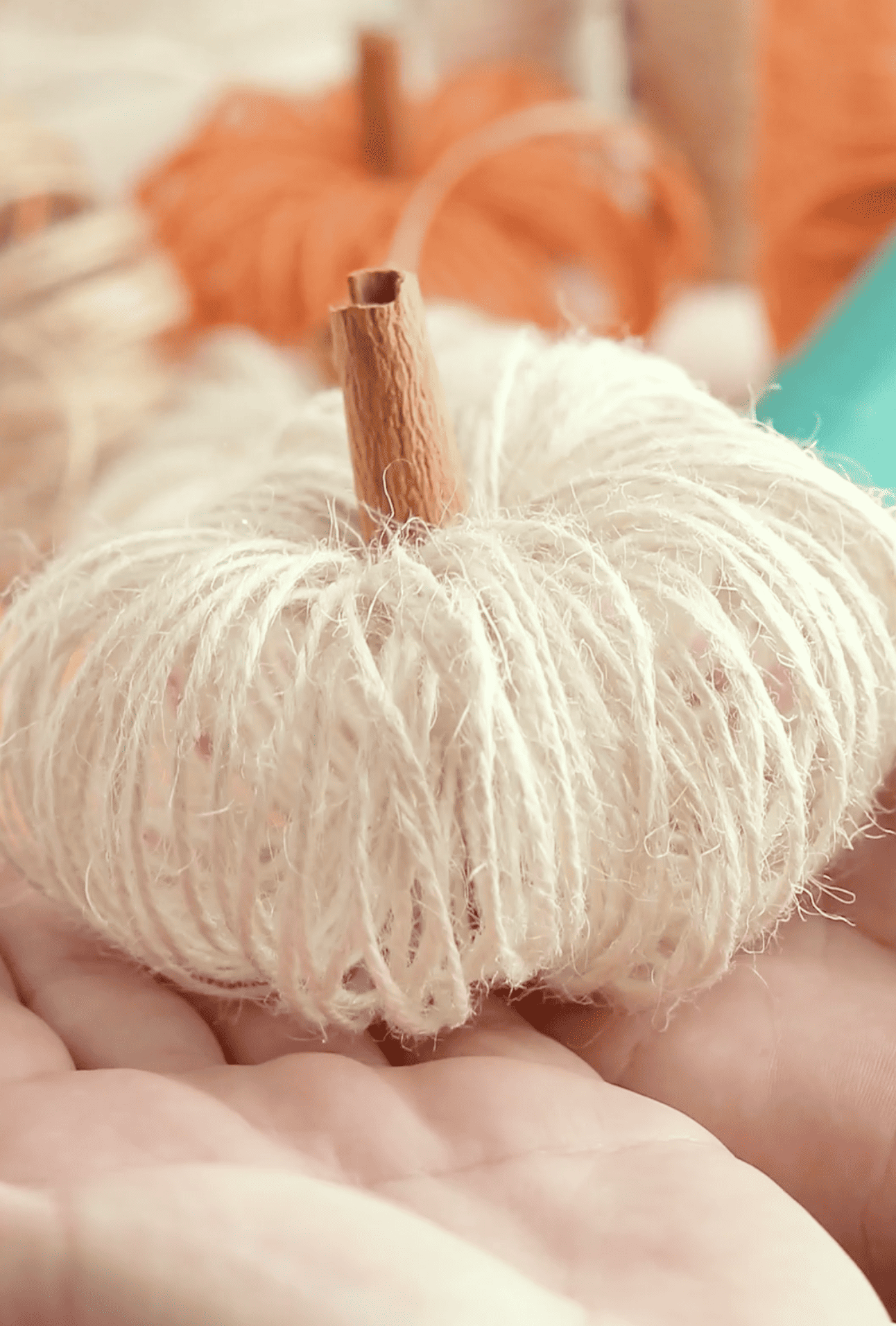 DIY Twine Pumpkins 