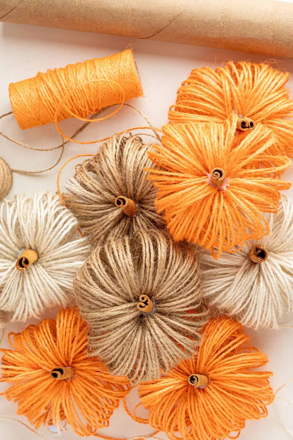 DIY Twine Pumpkins 