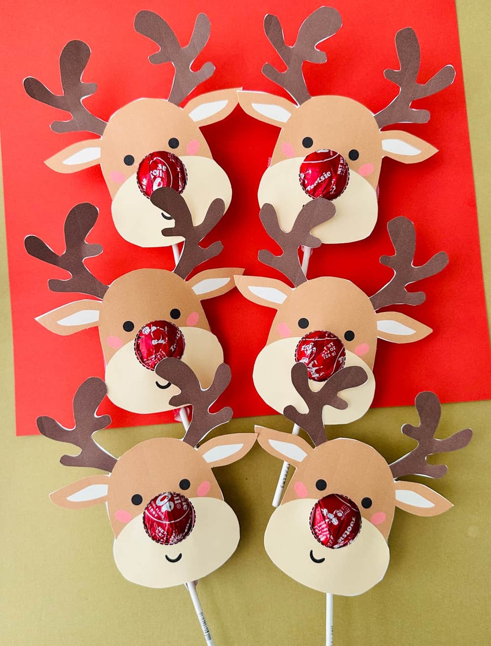 Rudolph Lollipops