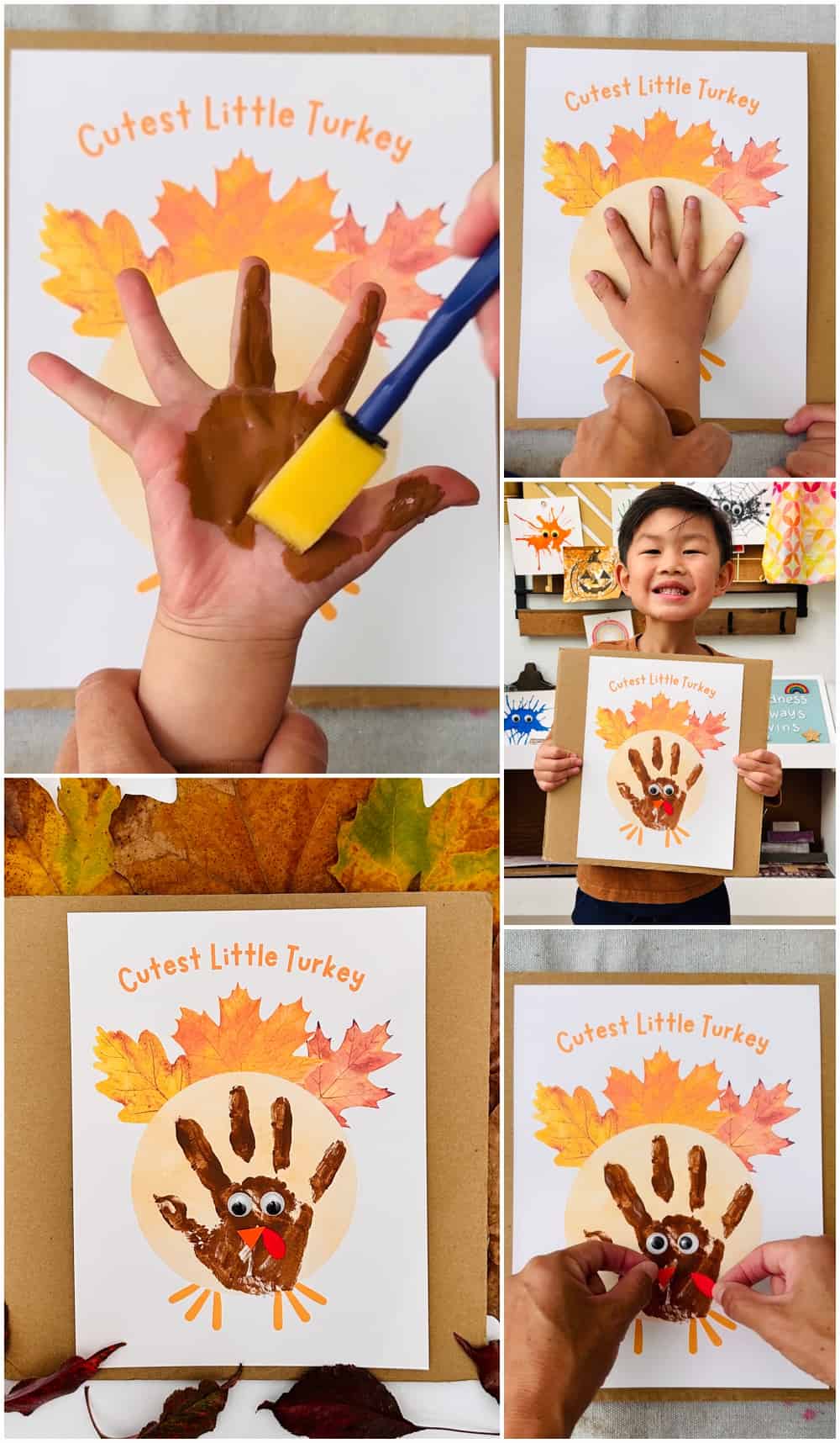 Turkey Handprint Thanksgiving Craft