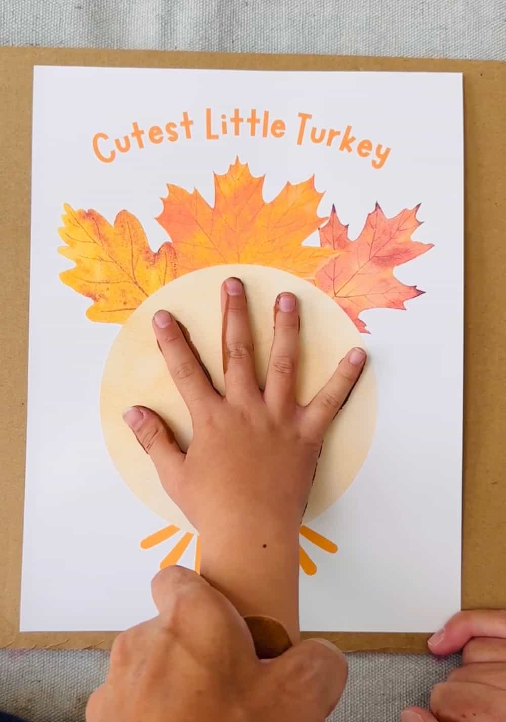 Turkey Handprint Art 