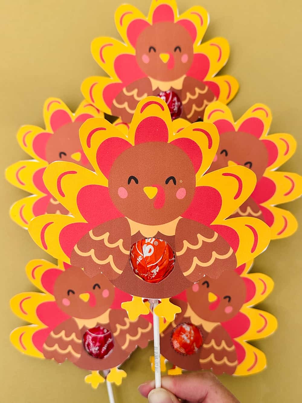 Turkey Lollipops - Cute Thanksiving Treat 
