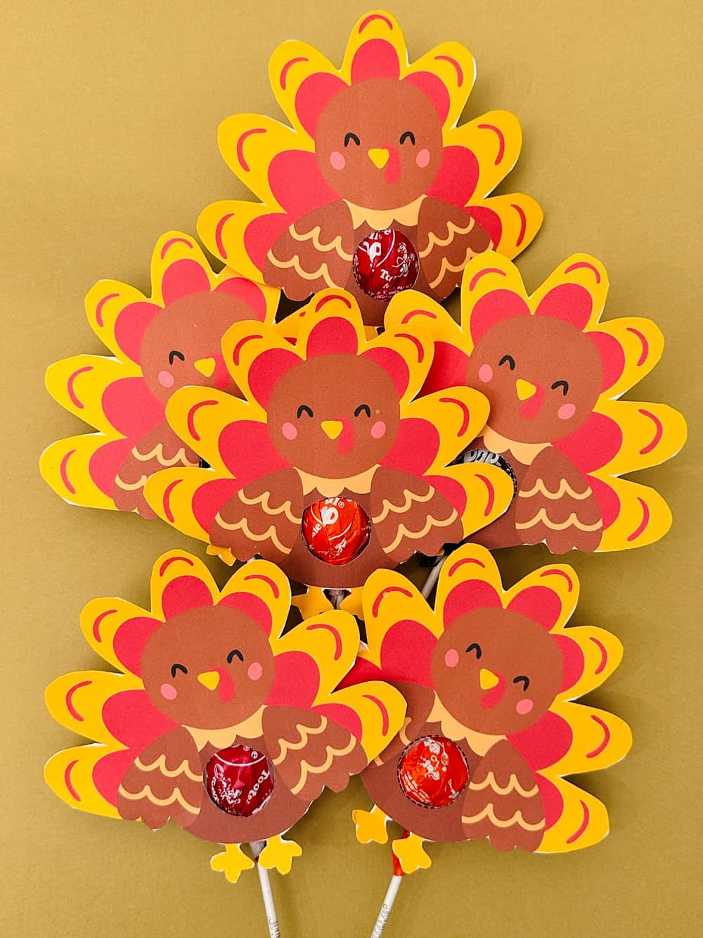 Turkey Lollipops - Cute Thanksiving Treat 