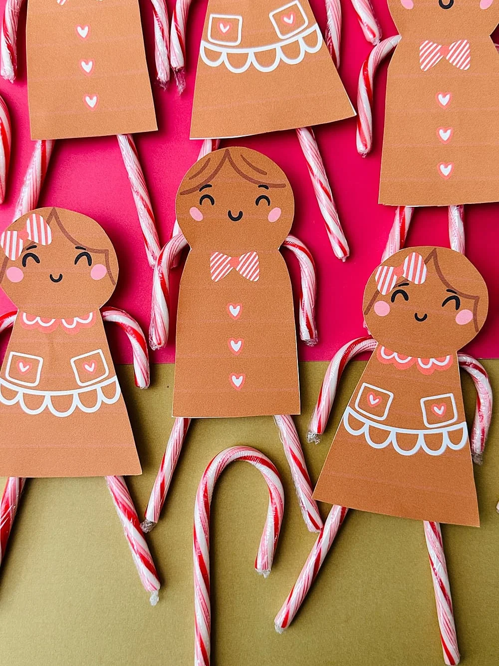 Gingerbread Candy Cane Favors