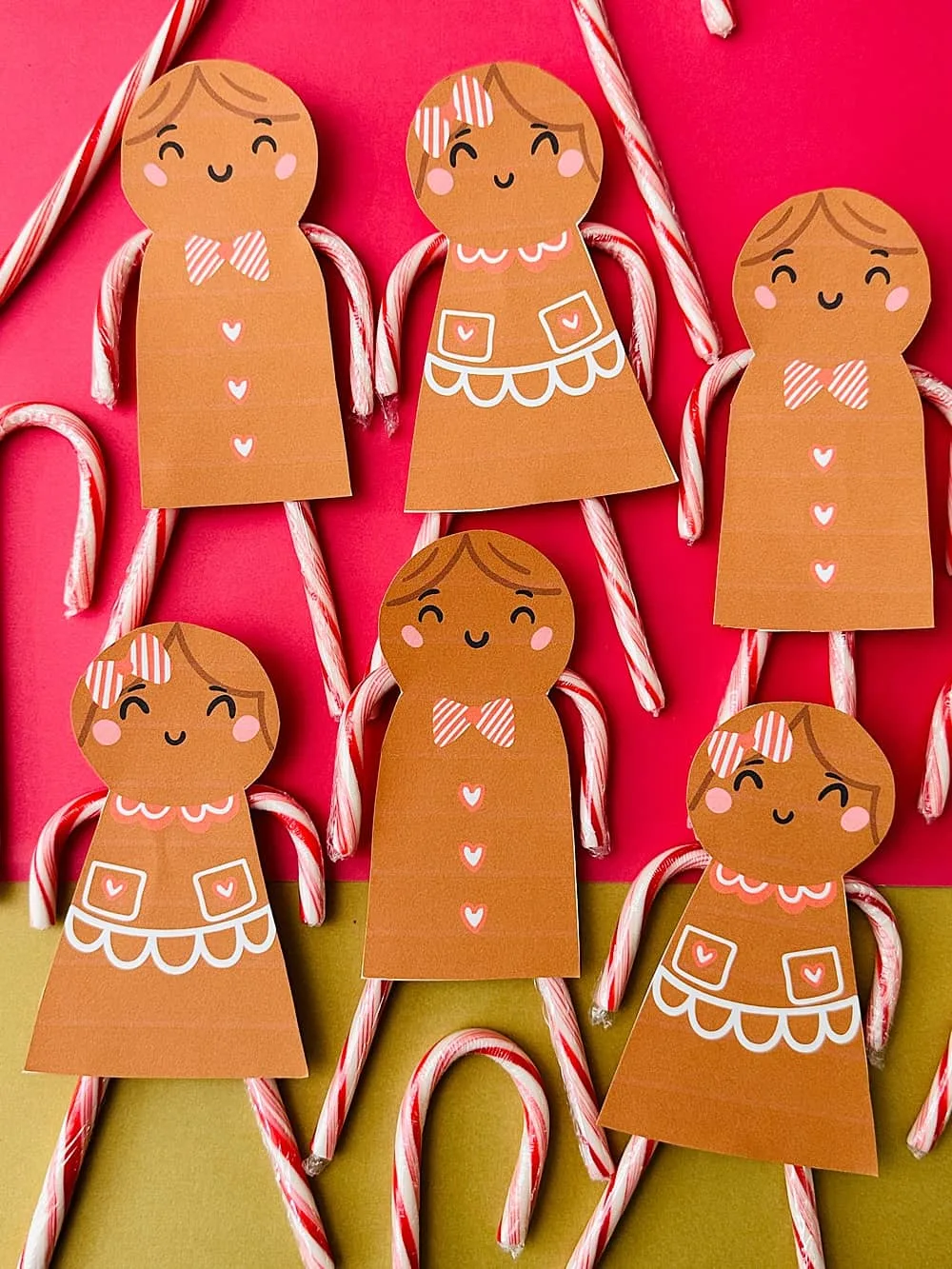 Gingerbread Candy Cane Favors