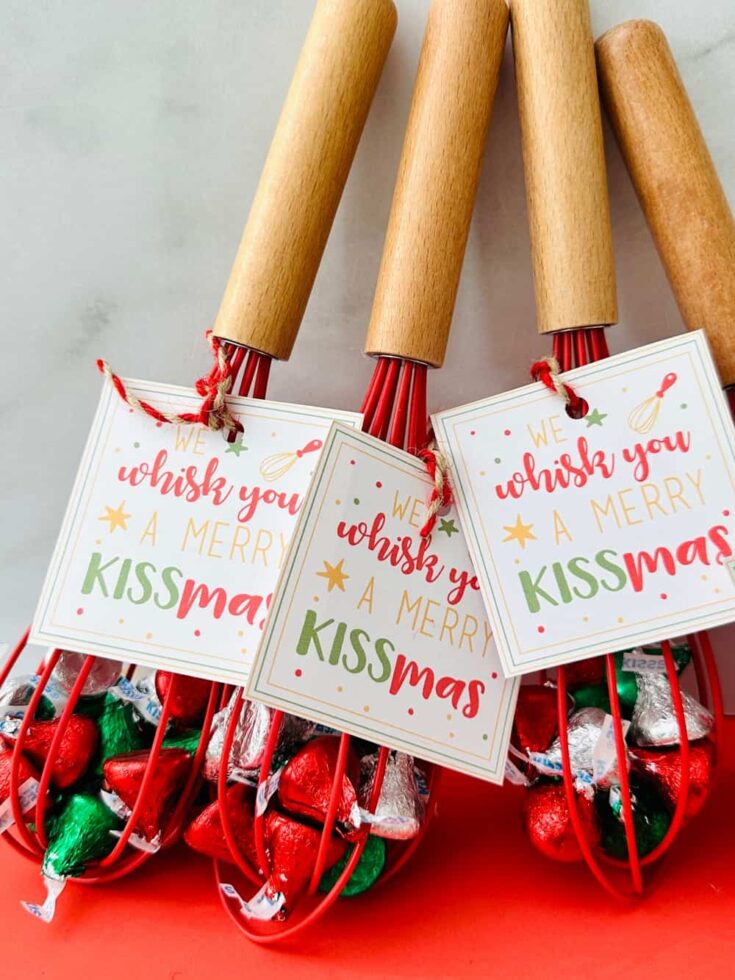 We Whisk You A Merry KISSmas Printable Tags
