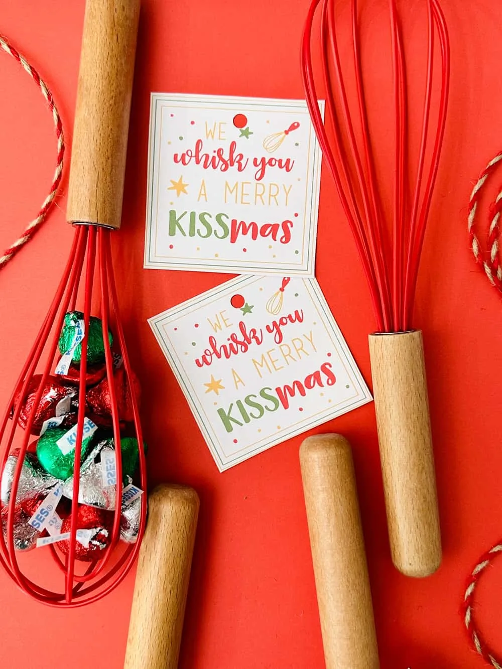 Whisk You A Merry KISSmas Printable Tags