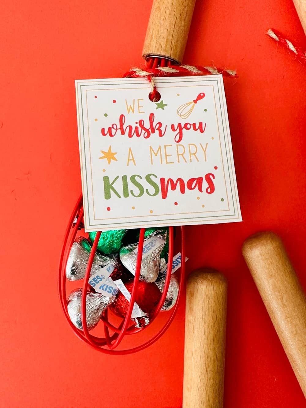 Whisk You A Merry KISSmas Printable Tags