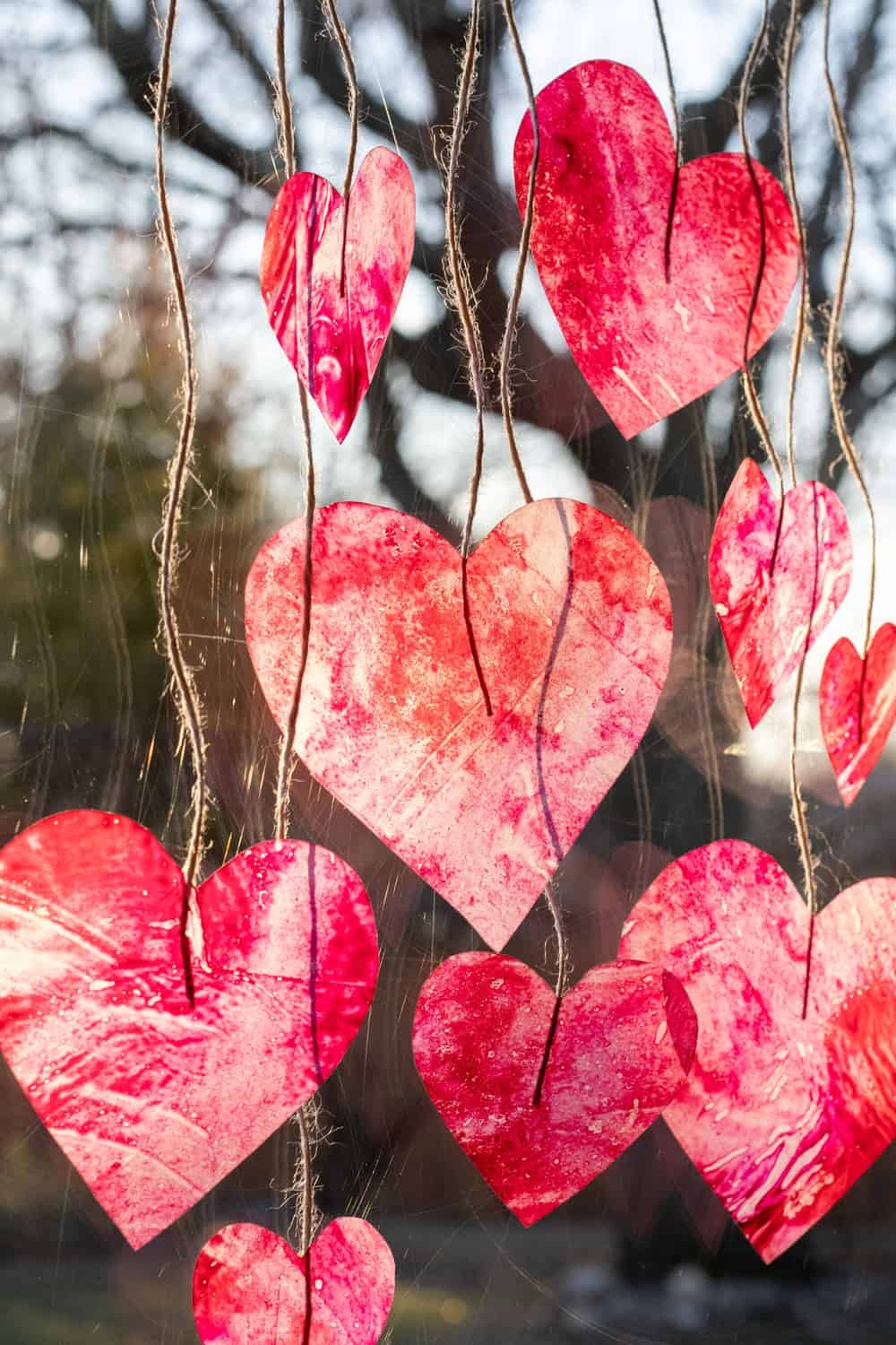 Melted Crayon Hearts - Beautiful Valentine Craft