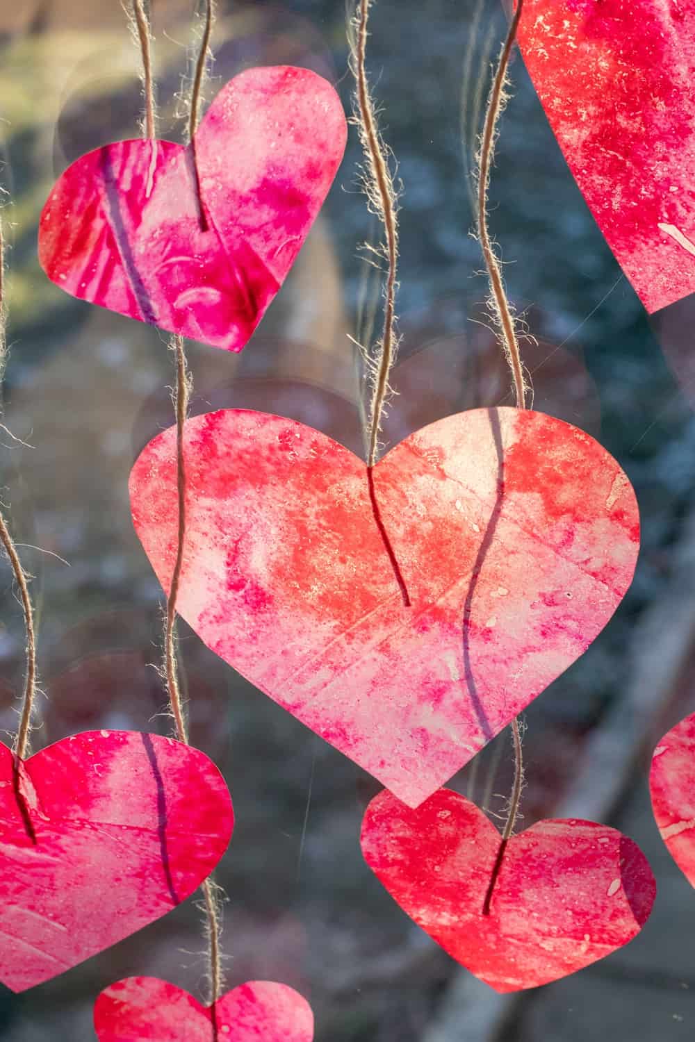 Melted Crayon Hearts - Beautiful Valentine Craft