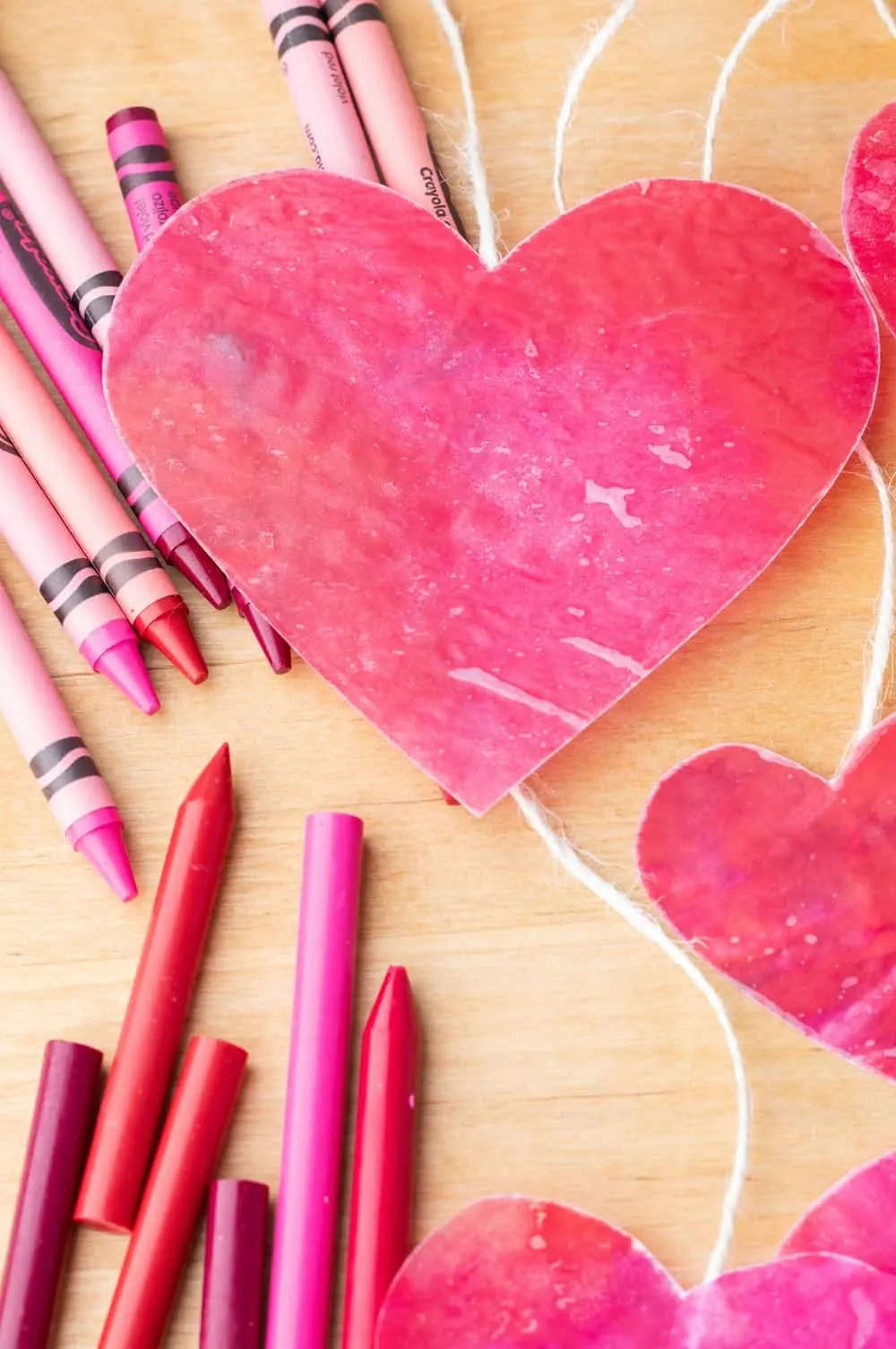 Melted Crayon Hearts - Beautiful Valentine Craft