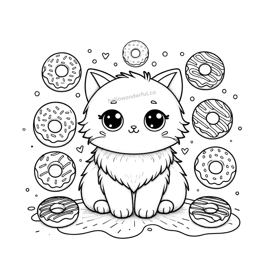 Free Cat Coloring Pages