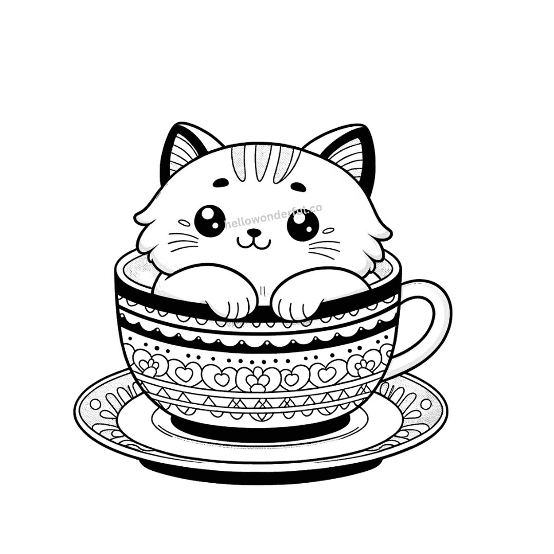 Free Cat Coloring Pages