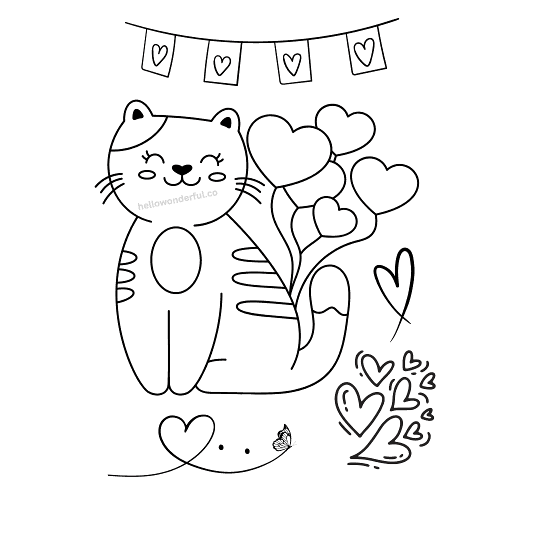 Free Cat Coloring Pages