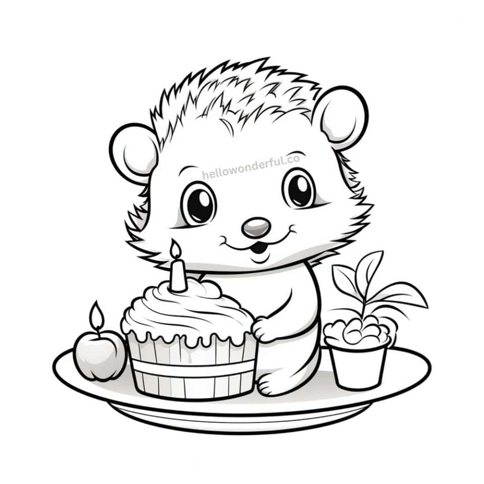 Hedgehog Coloring Pages - Free Printable Templates