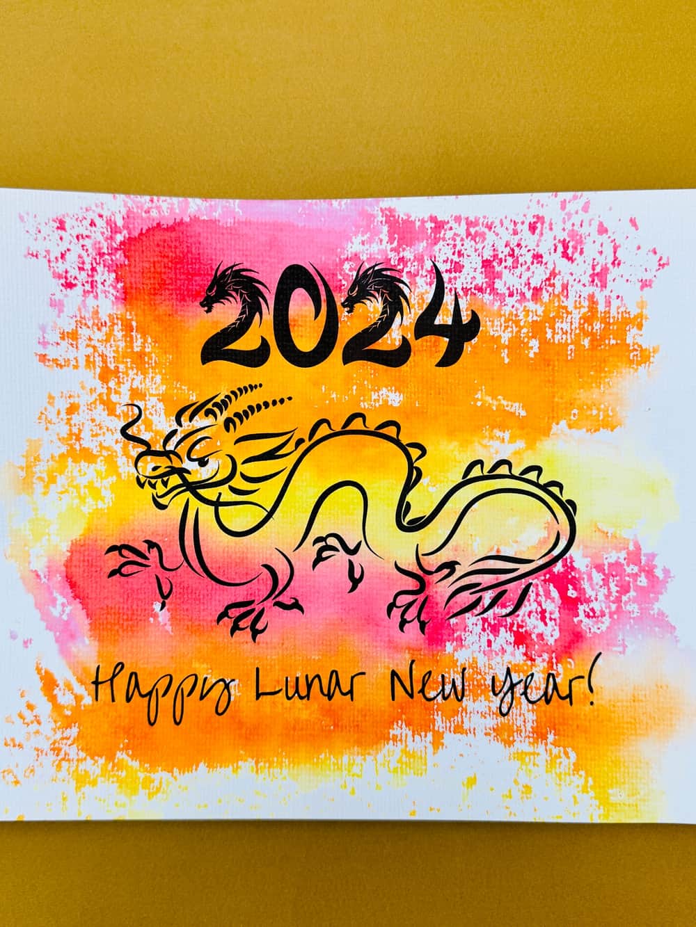 Foil Art Lunar New Year Dragon Craft - 2024