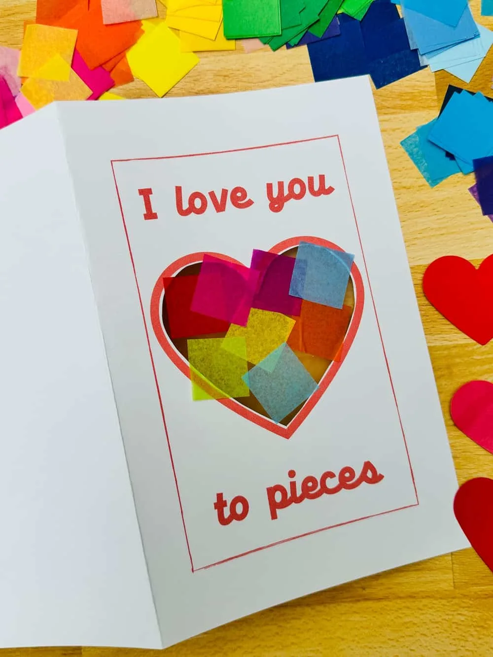 I Love You To Pieces Valentine Card