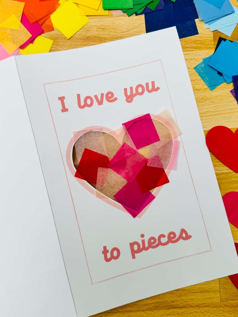 I Love You To Pieces Valentine Card