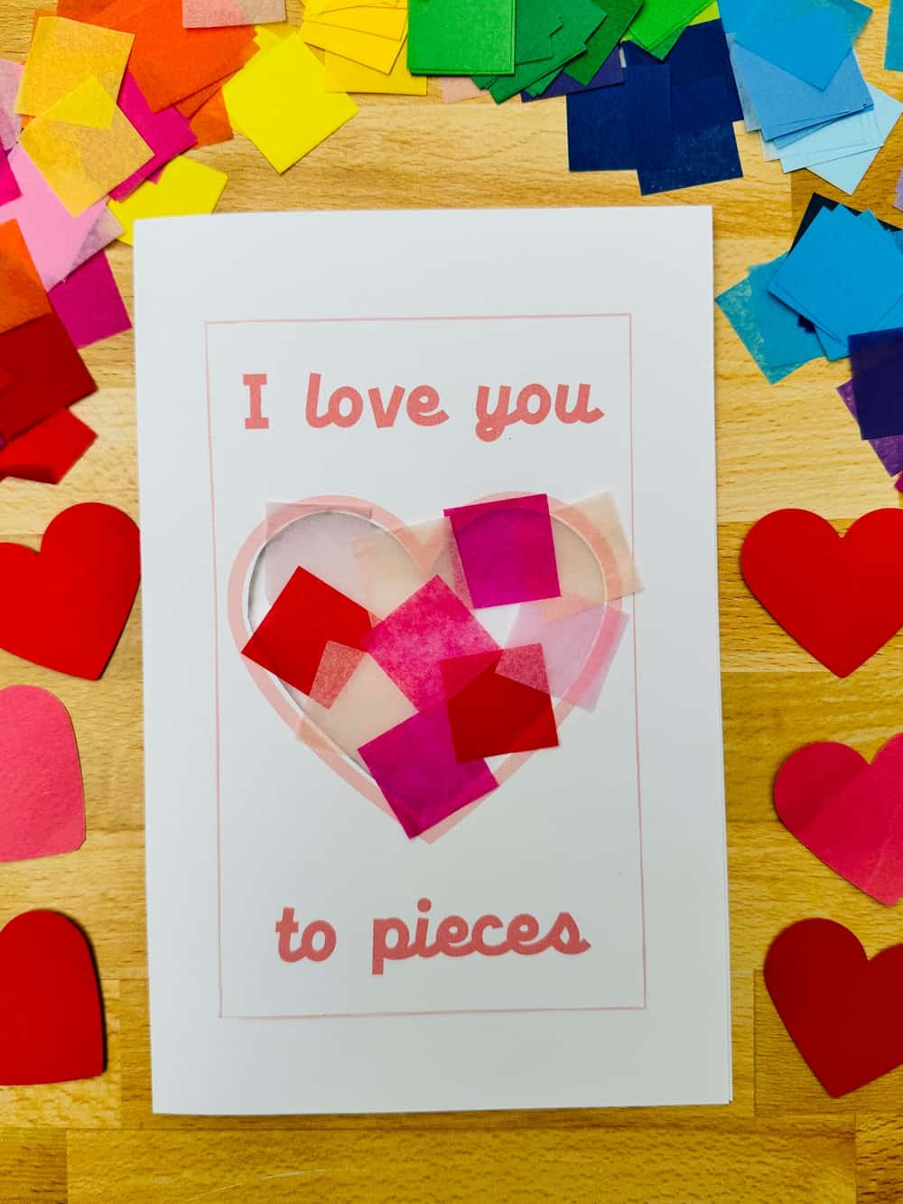 I Love You To Pieces Valentine Card