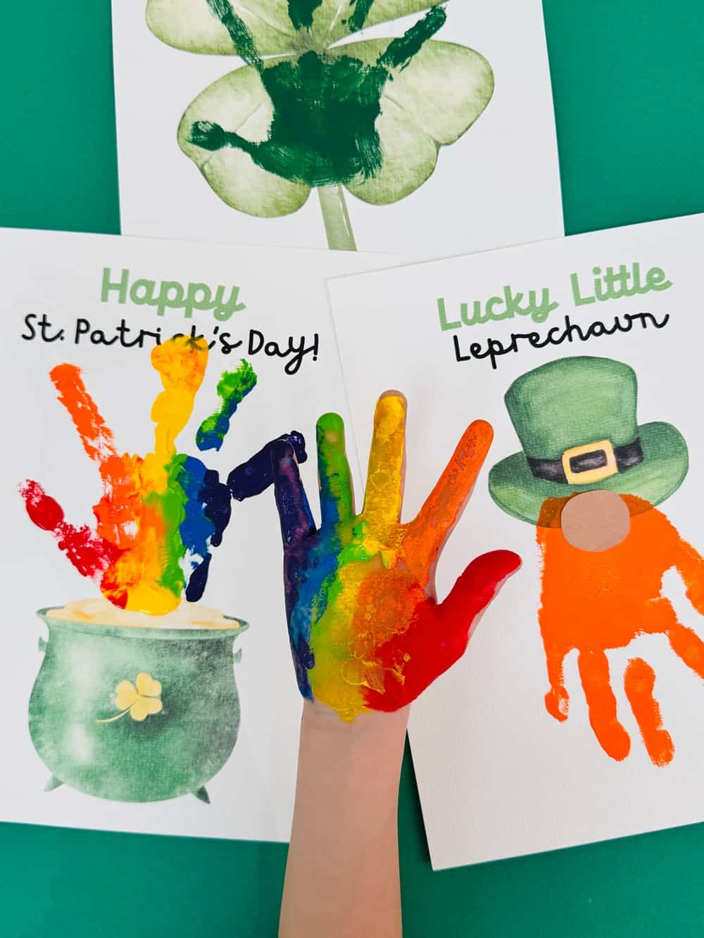 st. patrick's day handprint art