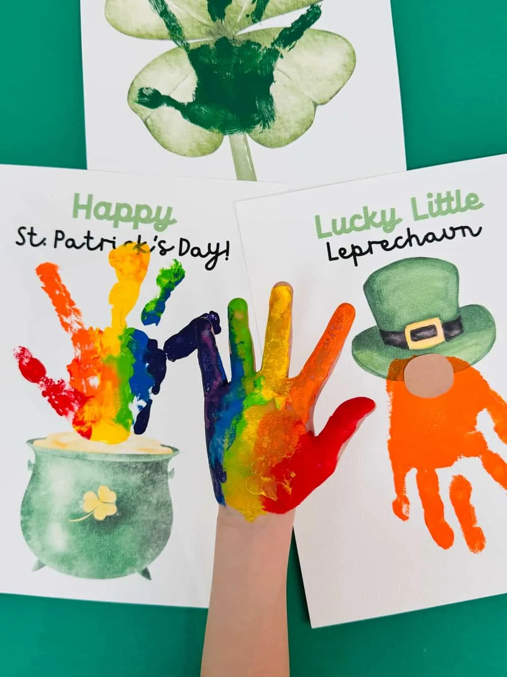 St. Patrick's Day Handprint Art