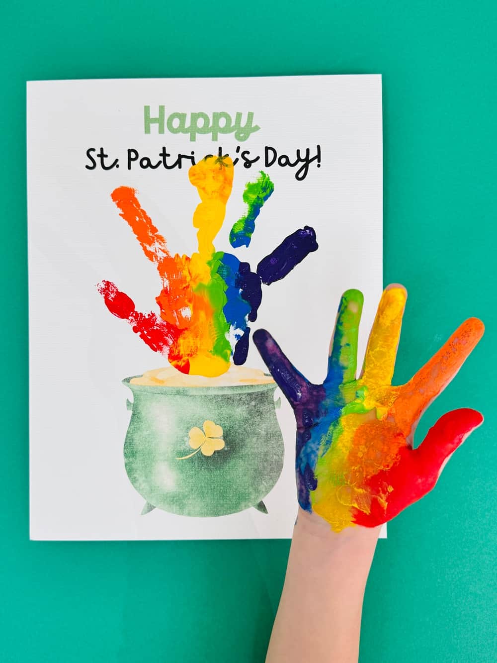 pot of gold handprint art