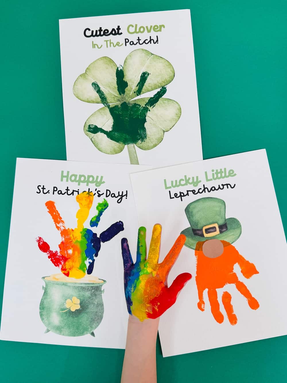 St. Patrick's Day Handprint Art