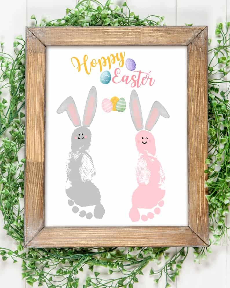 Easter Bunny Handprint Craft