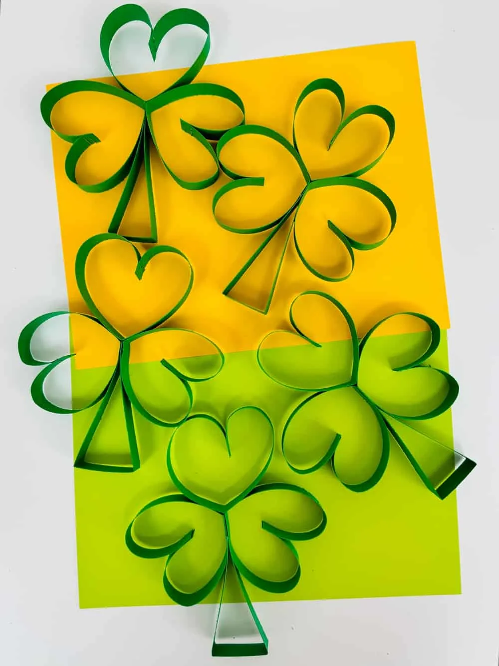 shamrock paper garland