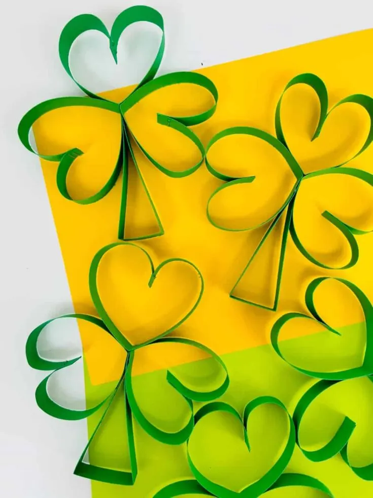 How To Make An Easy Paper Shamrock Craft