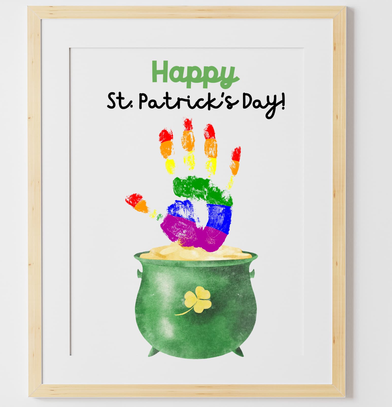 pot of gold handprint art 