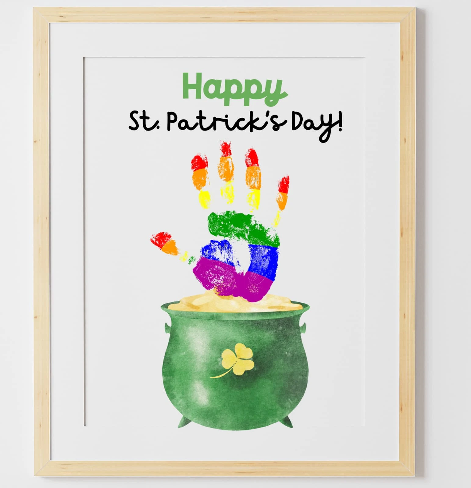 pot of gold handprint art 