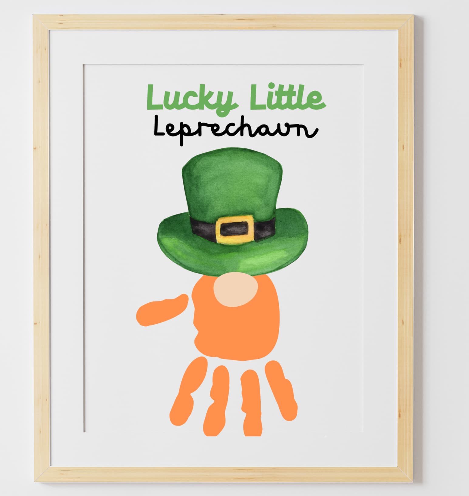 leprechaun handprint art