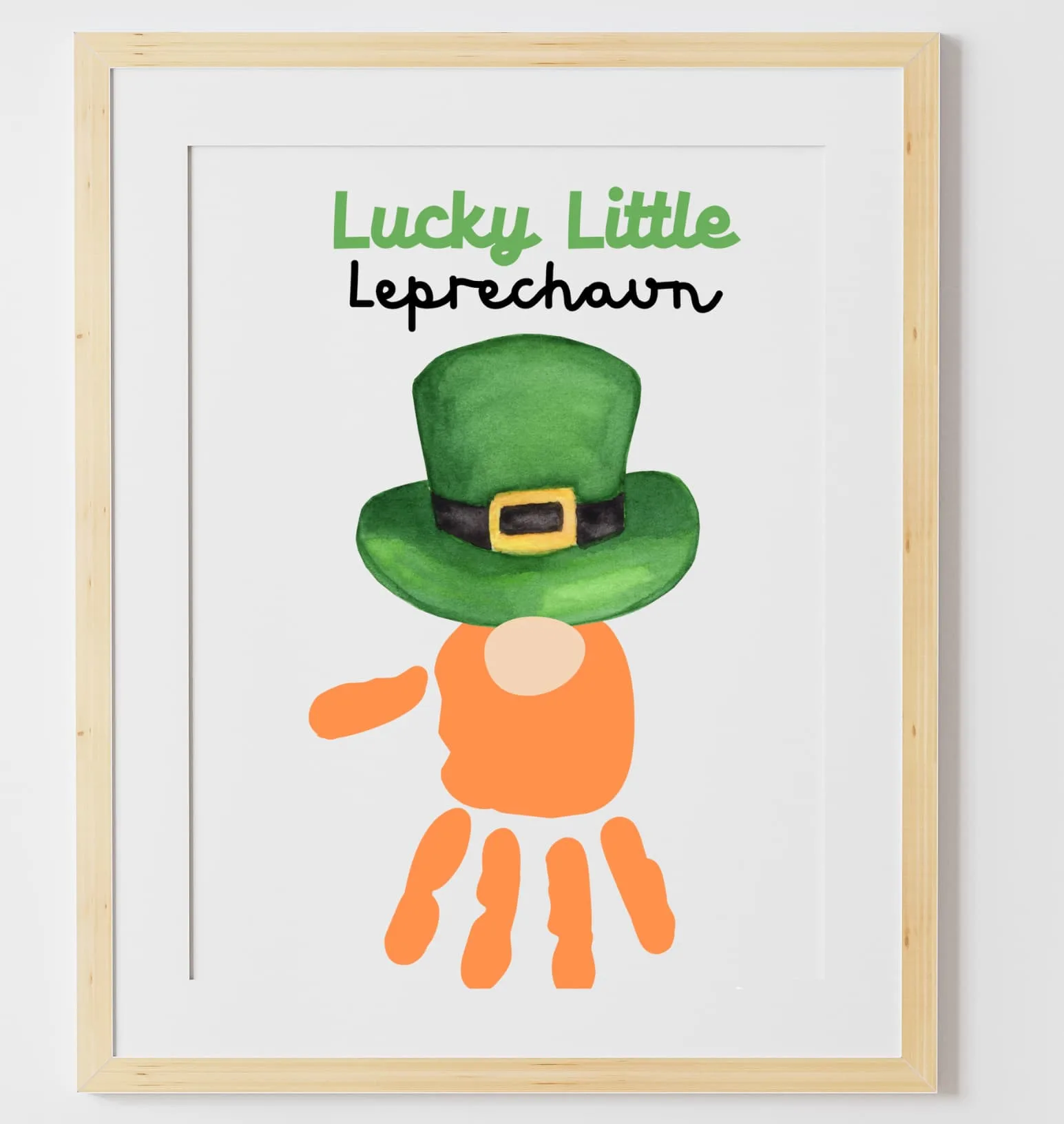 leprechaun handprint art