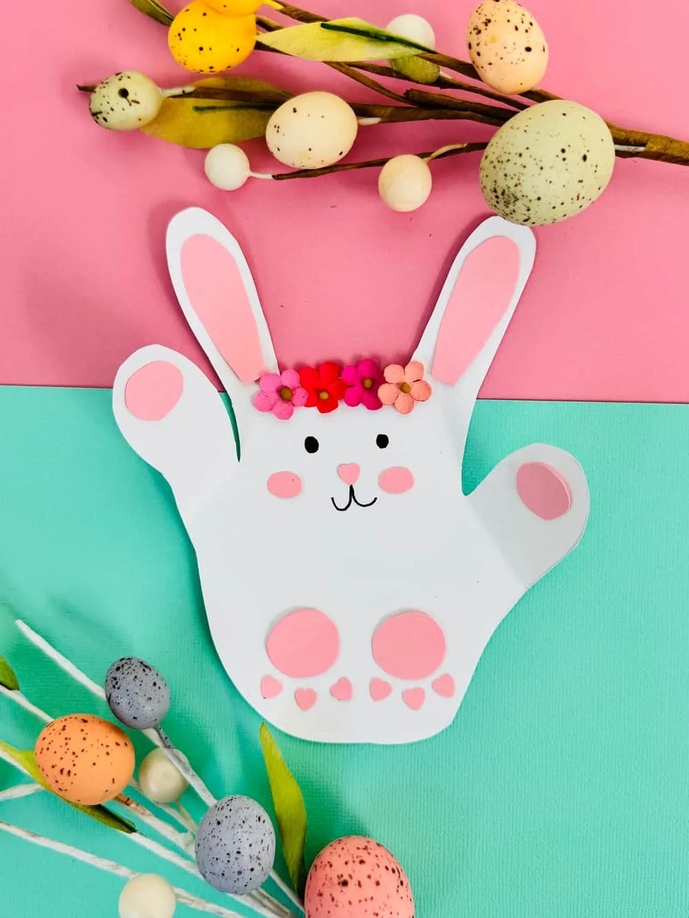 Bunny Handprint Craft - Easter Craft For Kids