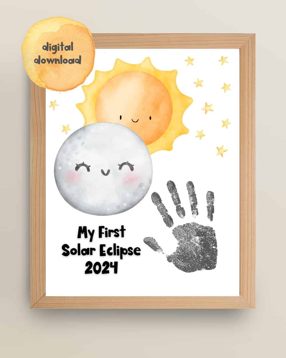 Solar Eclipse Handprint Craft