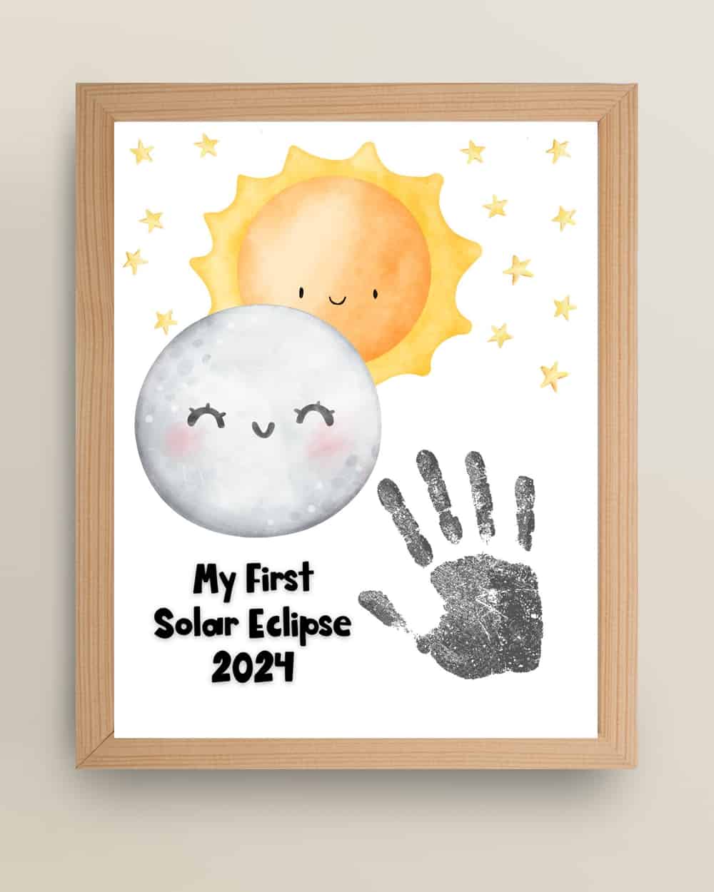 Solar Eclipse Handprint Craft