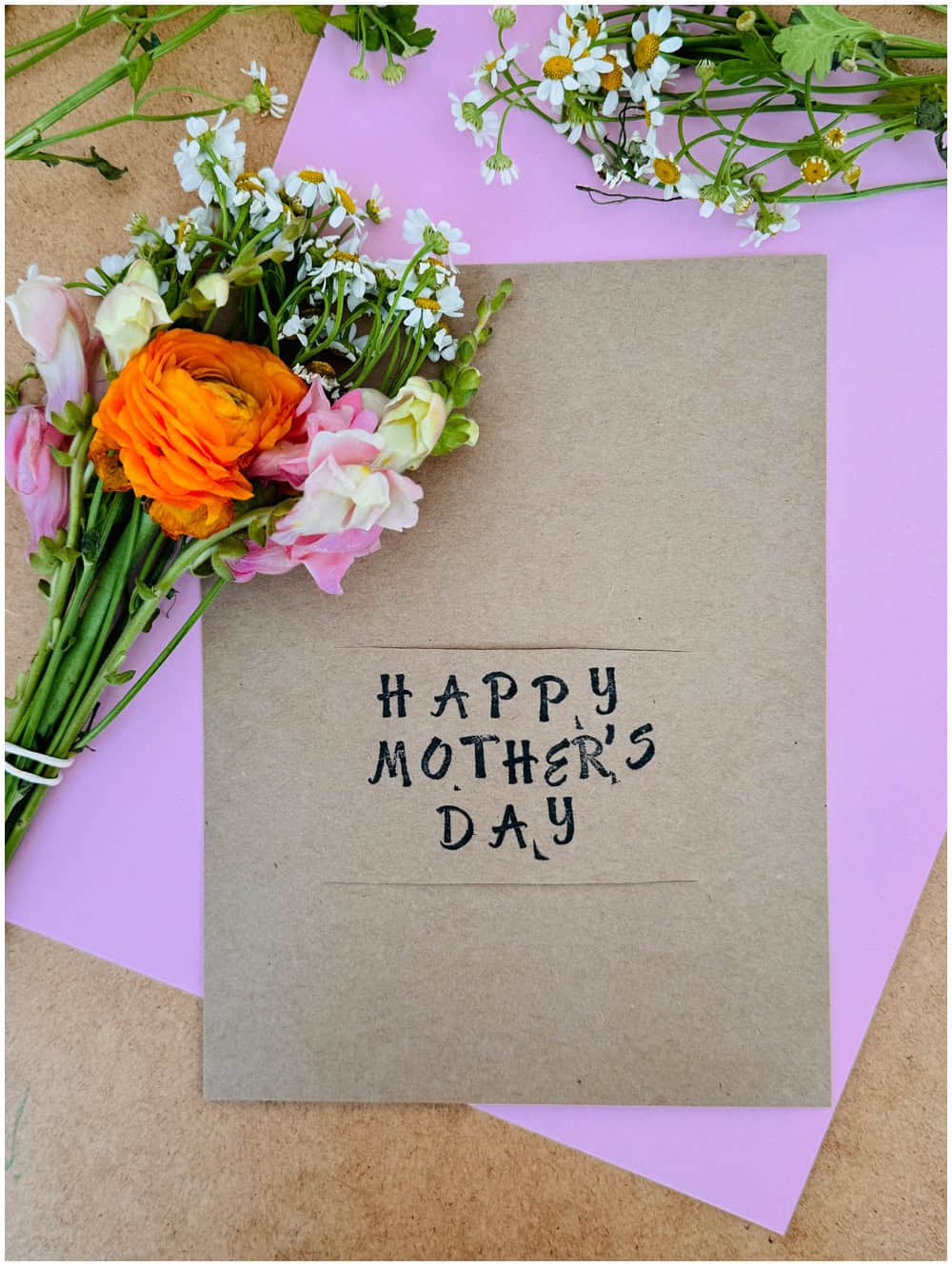 DIY Mother's Day Flower Card