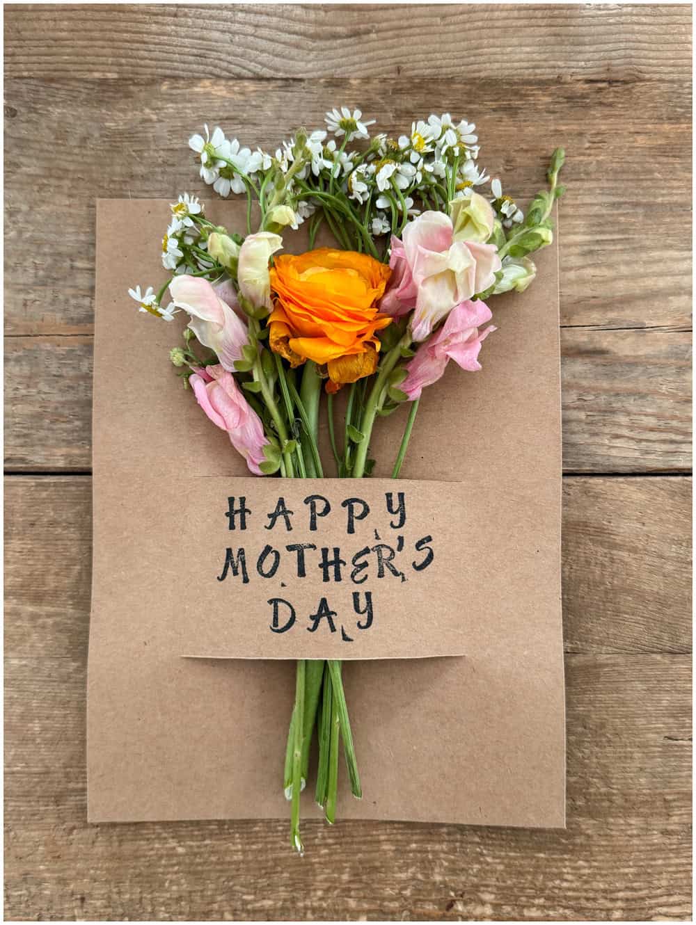 DIY Mother's Day Flower Card