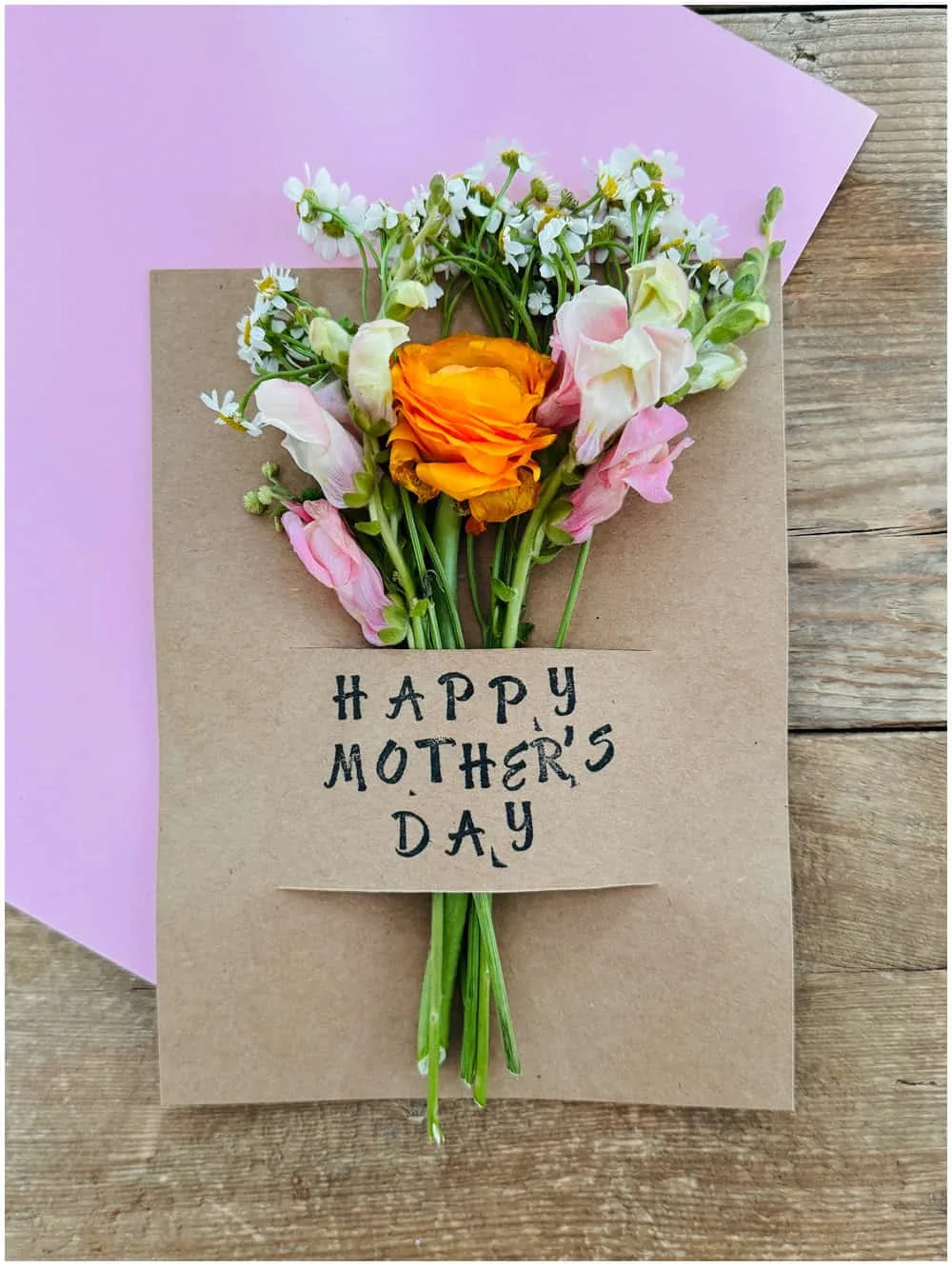 DIY Mother's Day Flower Card