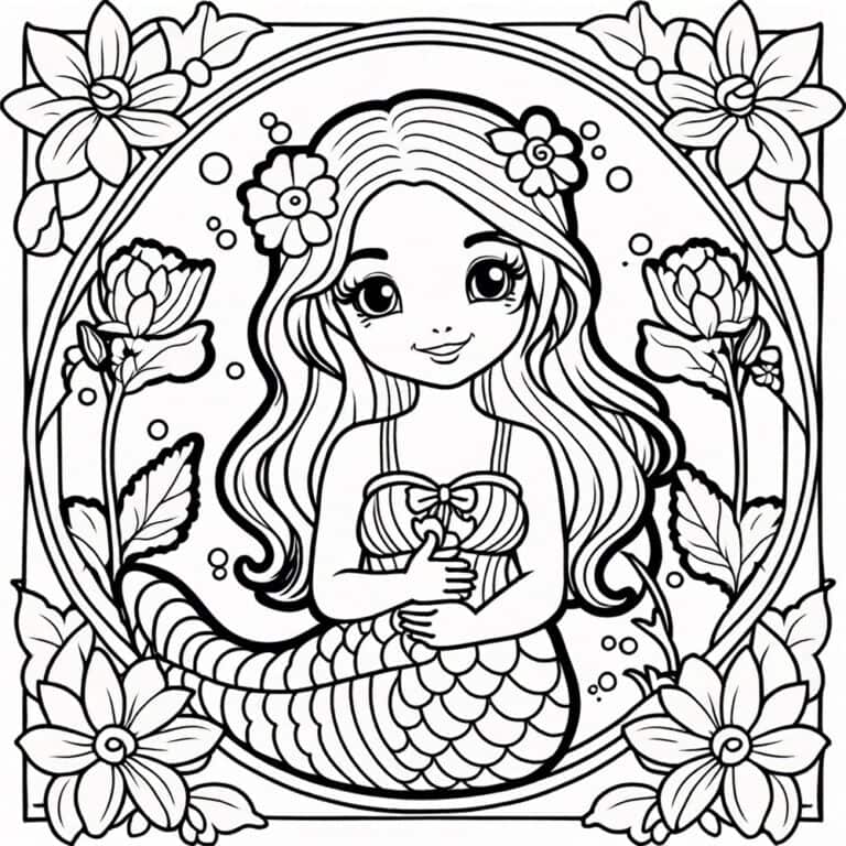 Free Mermaid Coloring Pages With Printables