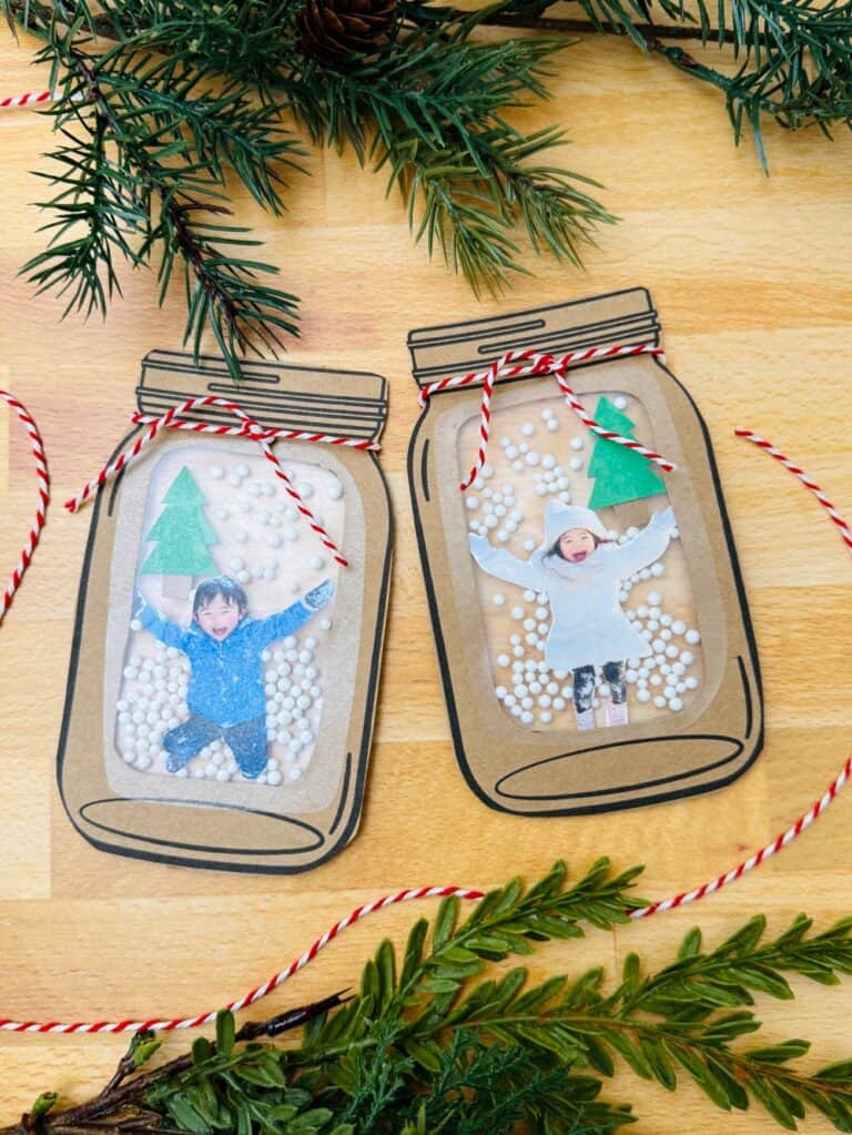 Winter Photo Jar Craft – With Printable Template