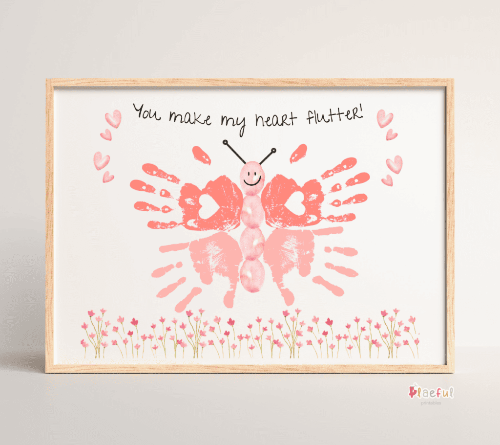Beautiful Butterfly Handprint Craft Printable Template