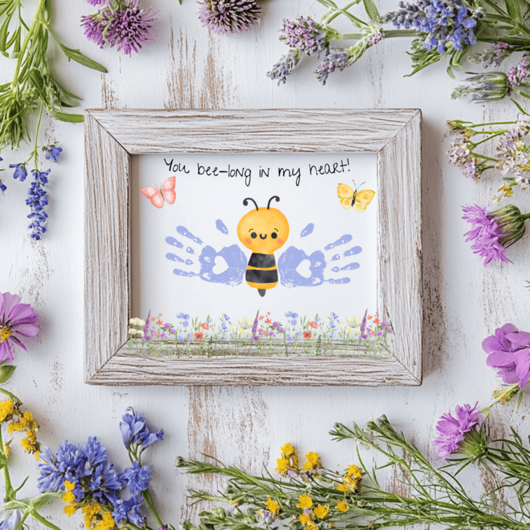 bee handprint craft