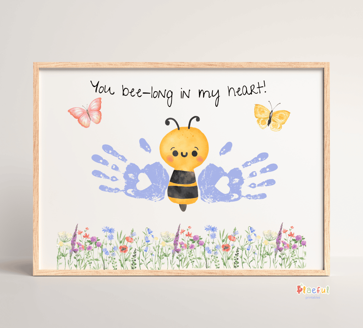 Bee handprint craft