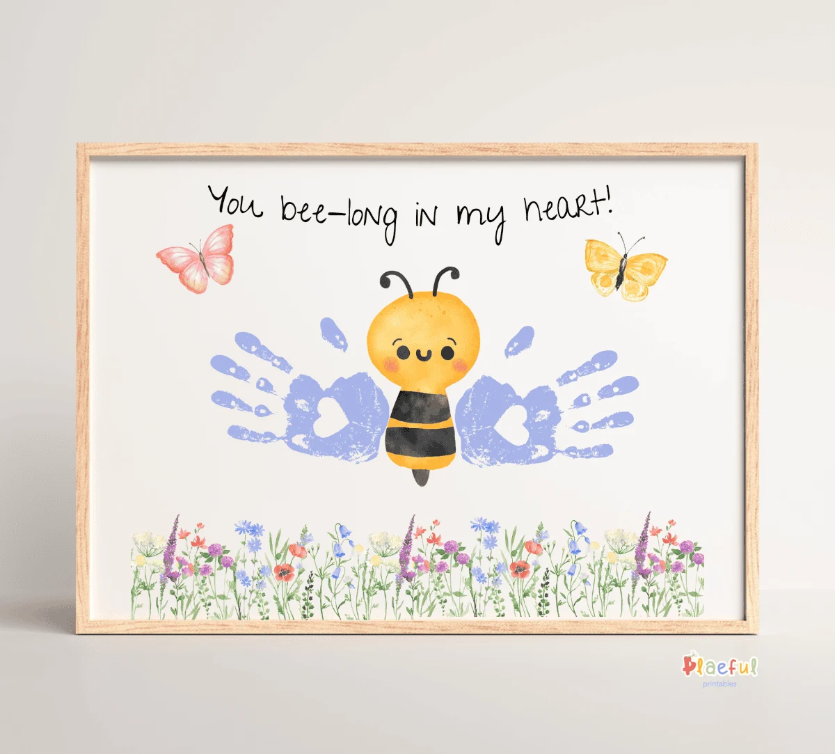Bee handprint craft